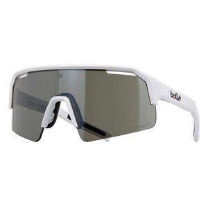 New BOLLE White Semi Rimless Shield C-Shifter BS005004 Sunglasses Women